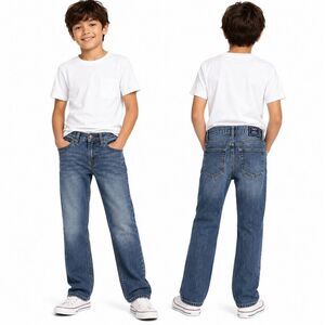 Gap Kids Straight Fit Jeans Boys Size 12 Regular Blue Denim